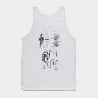 Classical Musician Brass Instruments Patents Tank Top